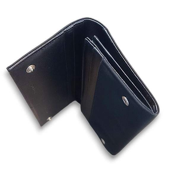 Prada Tessuto Authentic Black Nylon and Leather Long Wallet - Picture 5 of 16